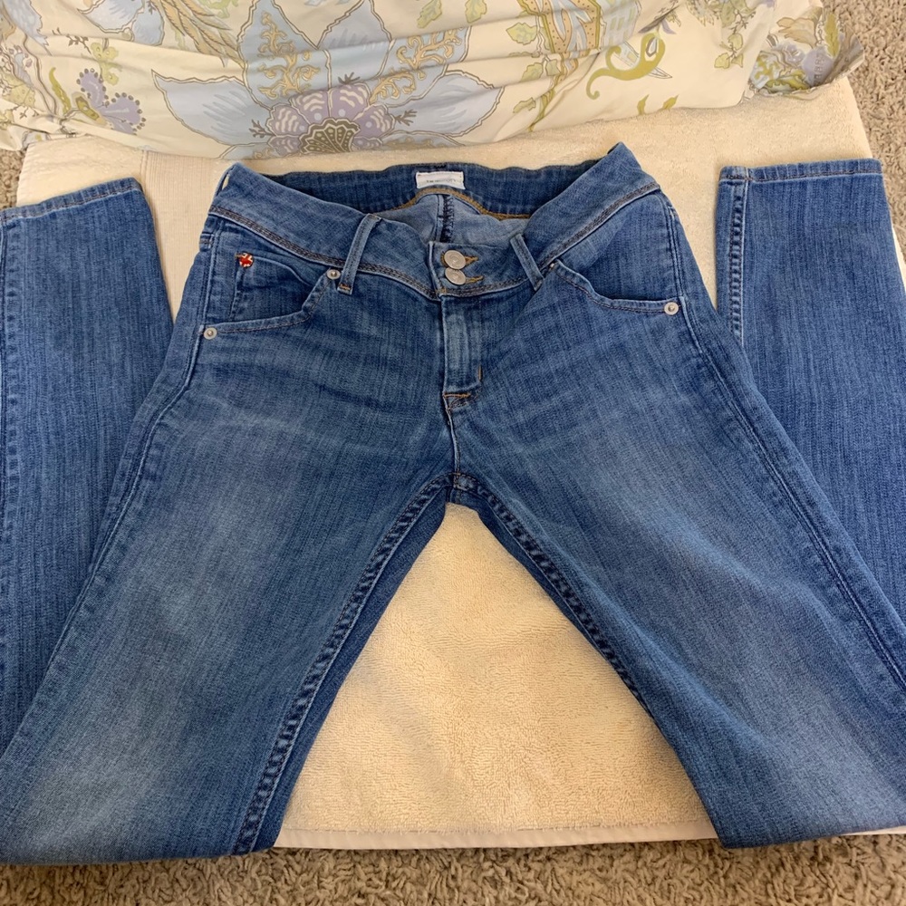 Hudson Skinny Jeans “Collin Flap”